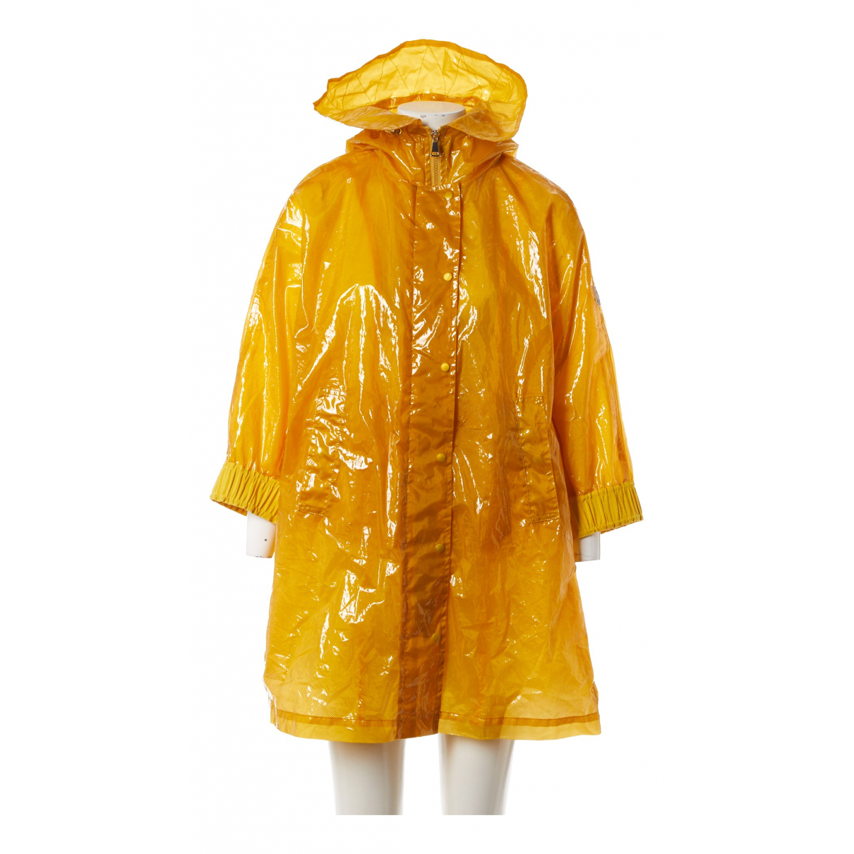 Moncler - Jacket Polyester Yellow Plain for Women - Second Hand Jacket, Very Good Condition